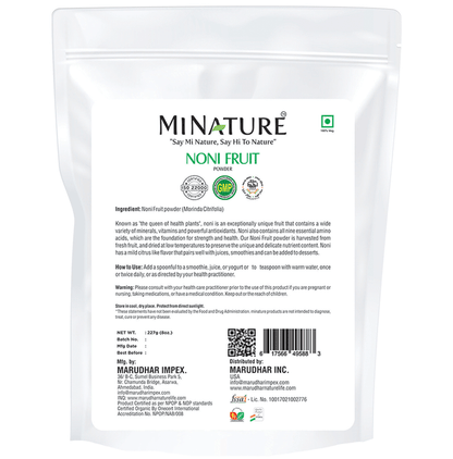 Minature Noni Fruit Powder