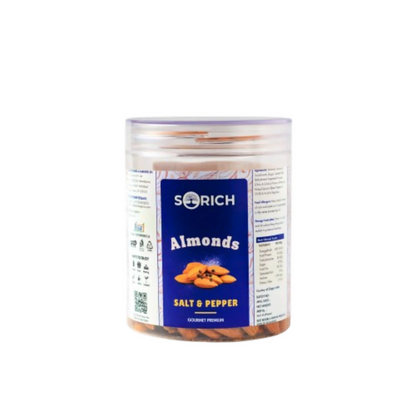 Sorich Organics Salted & Black pepper Almonds