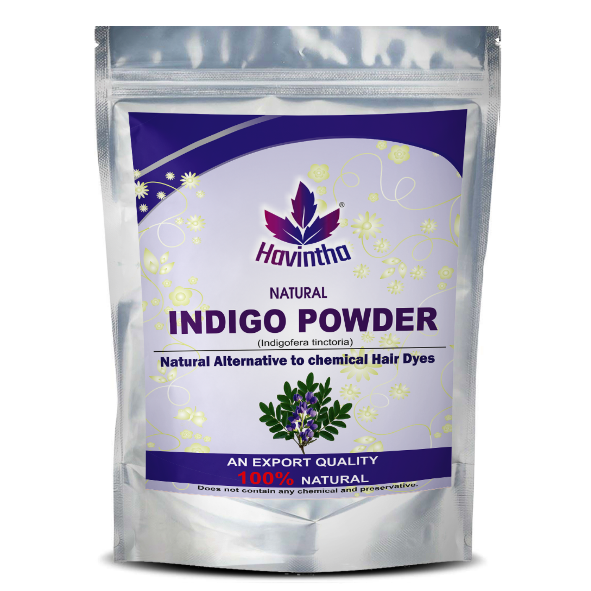 havintha indigo powder for black hair & beard - 227 grams