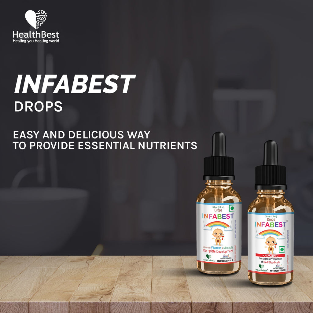 Health Best Infabest Multivitamins & Minerals Drops for Toddlers Pack Of 2 - Each 30ml