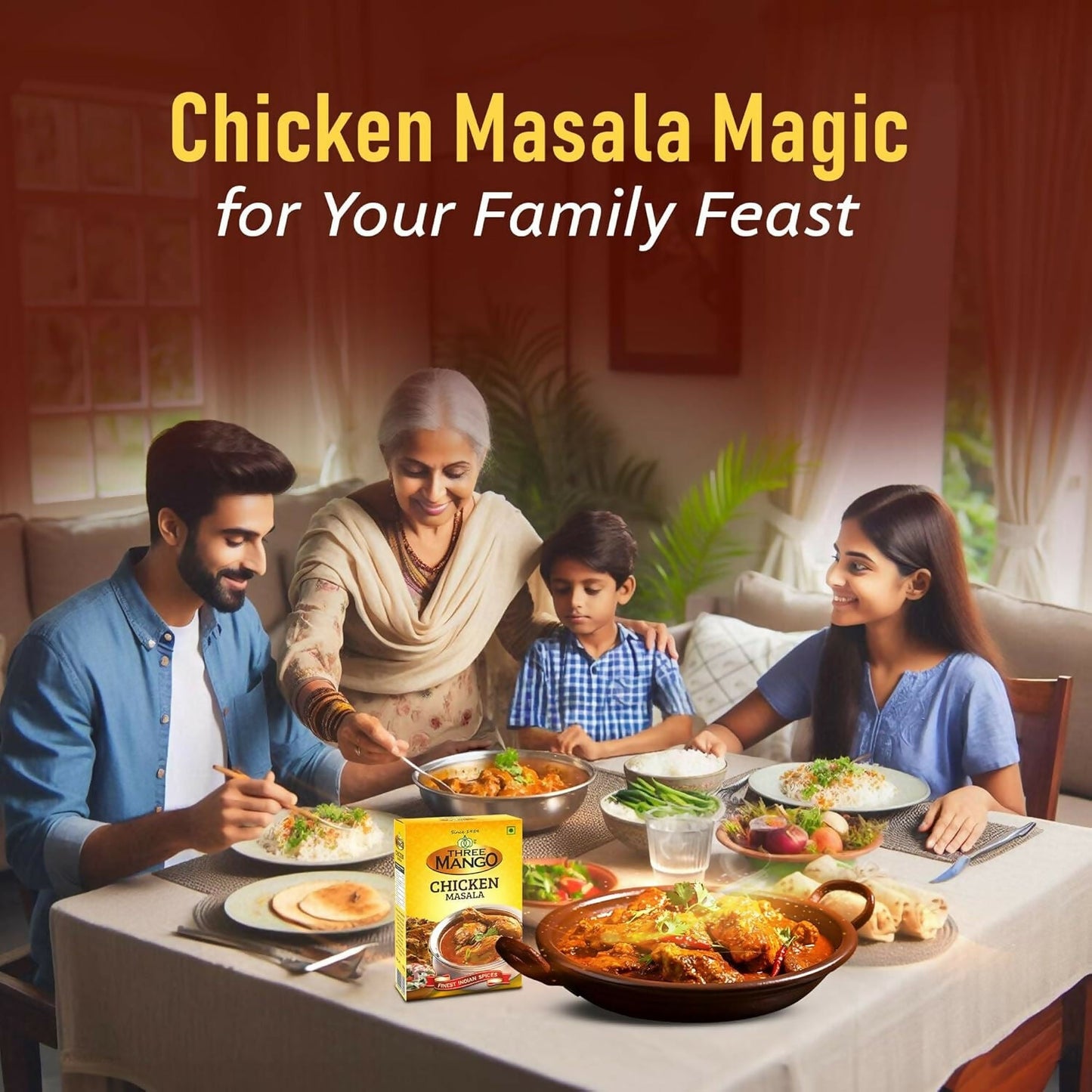 Three Mango Chicken Masala Powder
