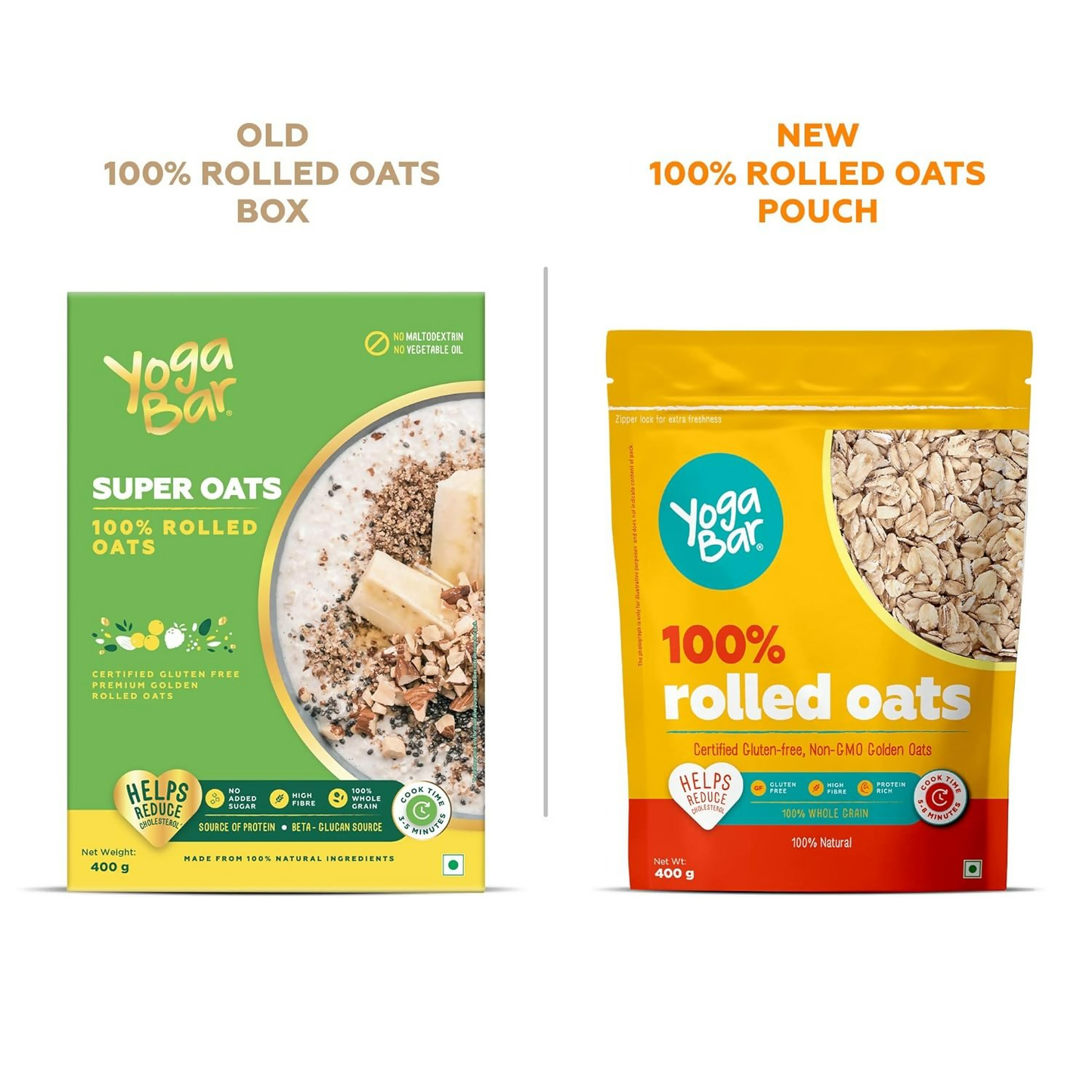 Yoga Bar 100% Rolled Plain Oats