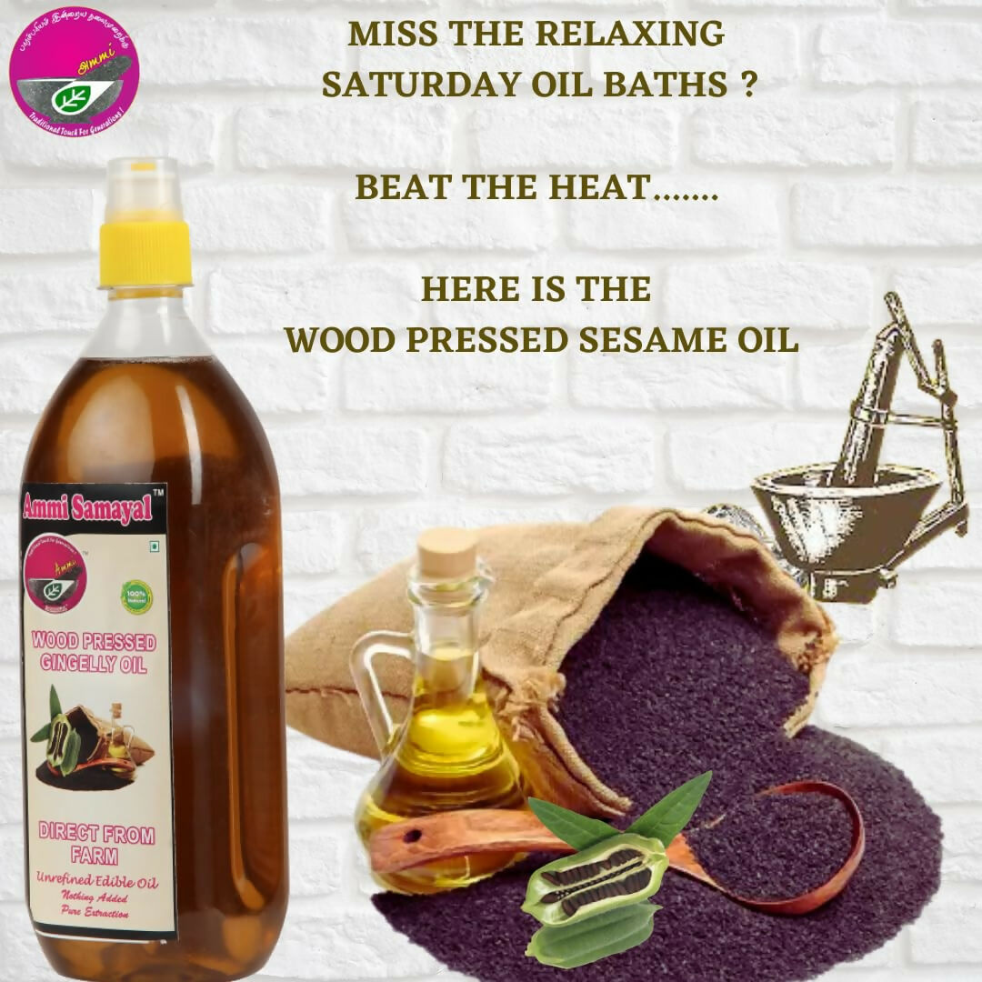 Ammi Samayal Wood Cold Pressed Sesame Oil