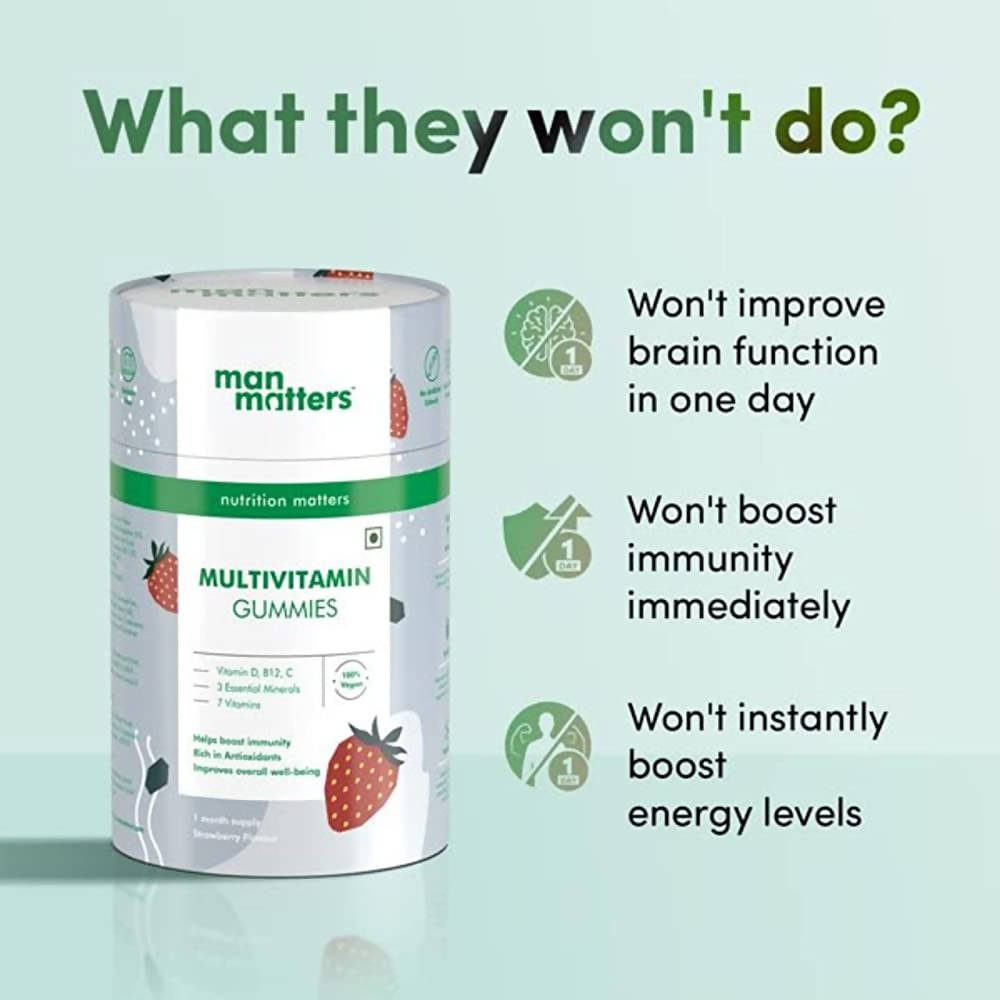 Man Matters Multivitamin Gummies For Men Strawberry Flavor - 60 gummies