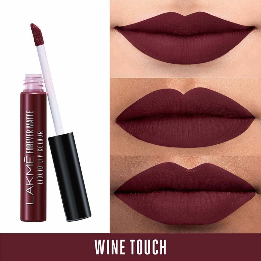 Lakme Forever Matte Liquid Lip Colour Wine Touch - 5.6 ml