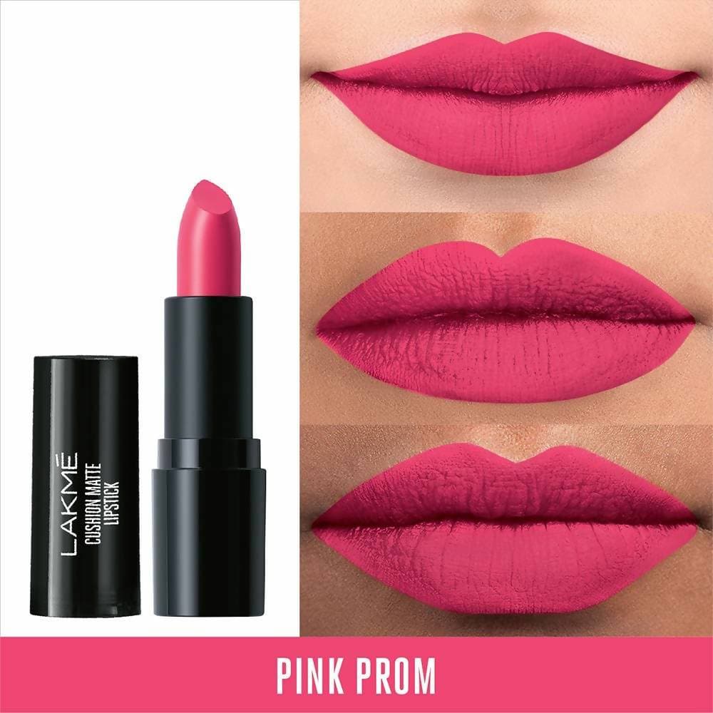 Lakme Cushion Matte Lipstick Pink Prom - 4.5 gms