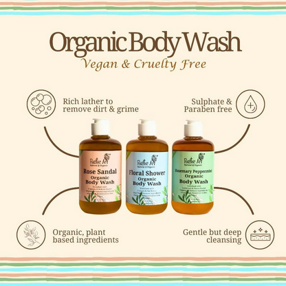 Rustic Art Organic Rosemary Peppermint Organic Body Wash