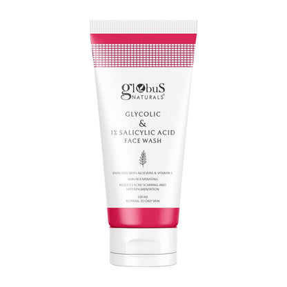 Globus Naturals Glycolic & 1% Salicylic Acid Face wash