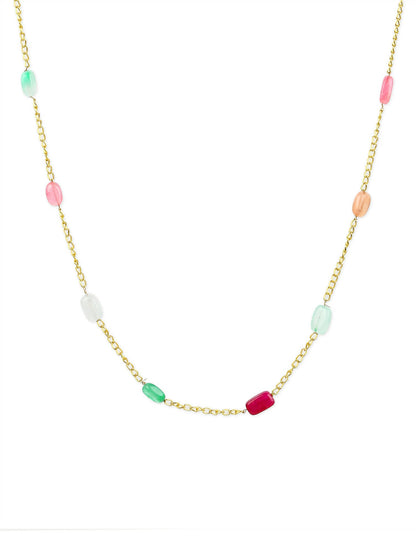 Women's Gold-Polished Chain - Ruby Raang