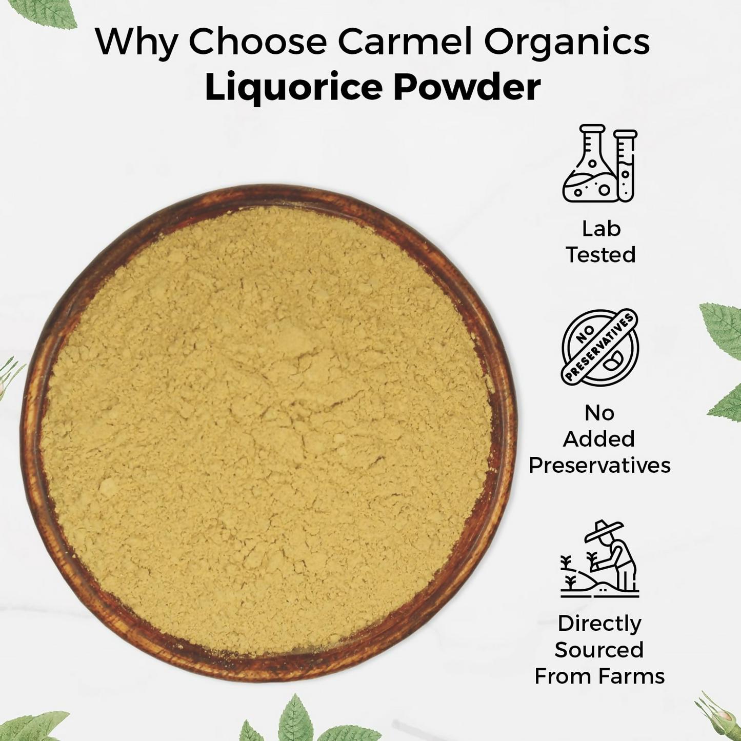 Carmel Organics Liquorice/Mulethi Root Powder