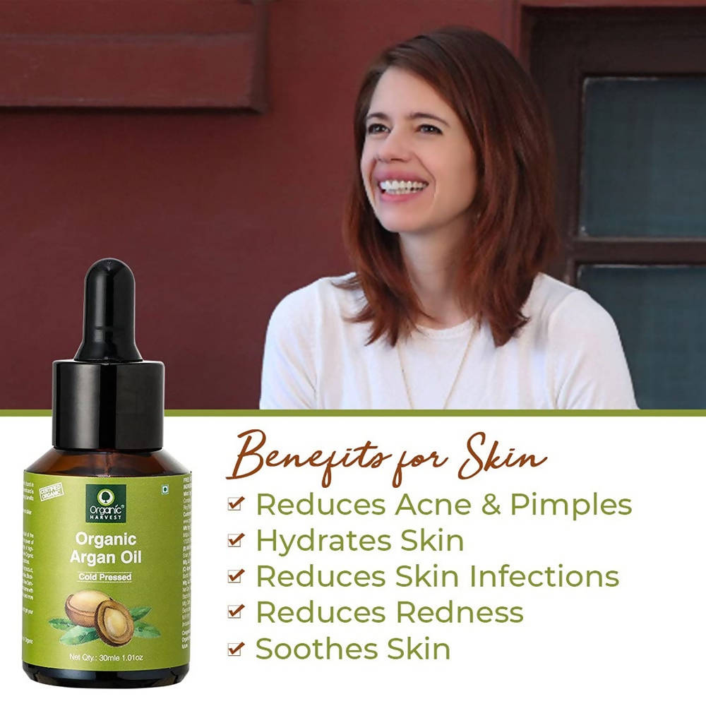 Organic Harvest Cold Pressed Organic Argan Oil - 30 ml
