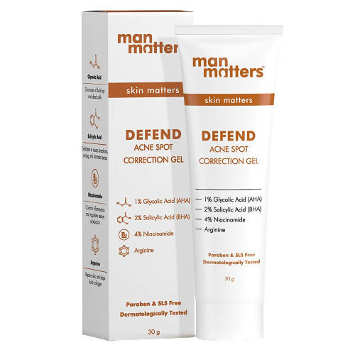 man matters defend acne spot correction gel for men - 30 gms