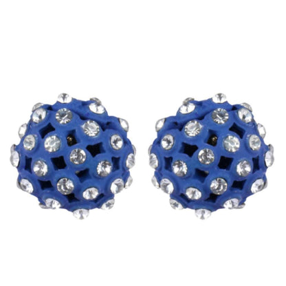 Trendoo Jewelry Gold-Polished Stylish Fancy Blue Studs
