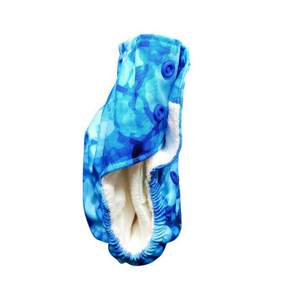 Kindermum Nano Aio Cloth Diaper With 2 Organic Cloth Inserts- Aqua For Kids