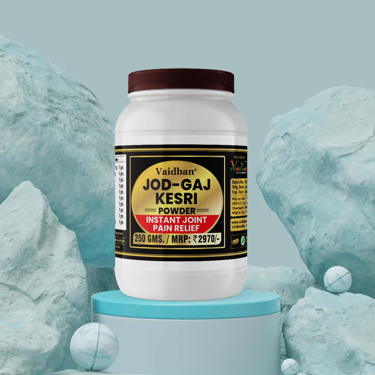 Vaidban Jod Gaj Kesri Powder - 250 gms