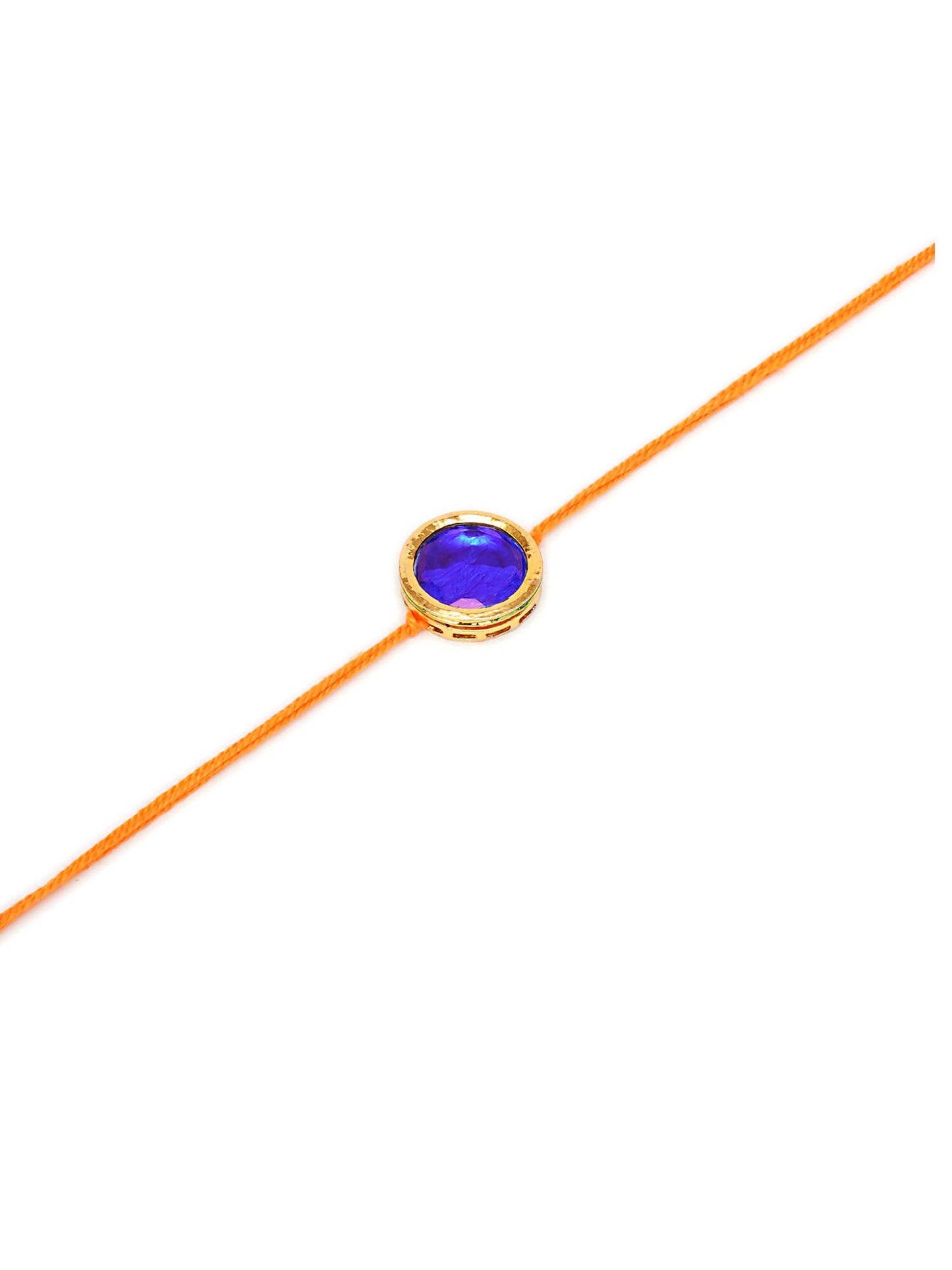 Designer kundan Rakhi - Ruby Raang