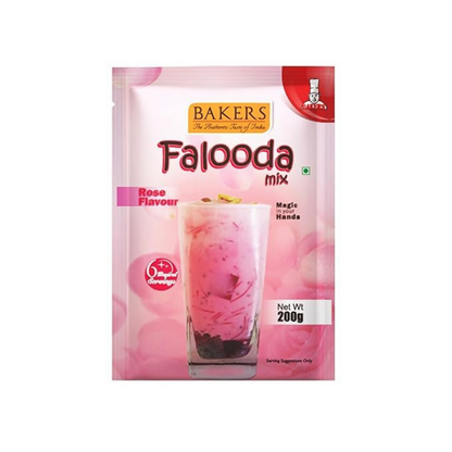 BAKERS Chocolate, Rose And Strawberry Flavour Falooda Mix Powder
