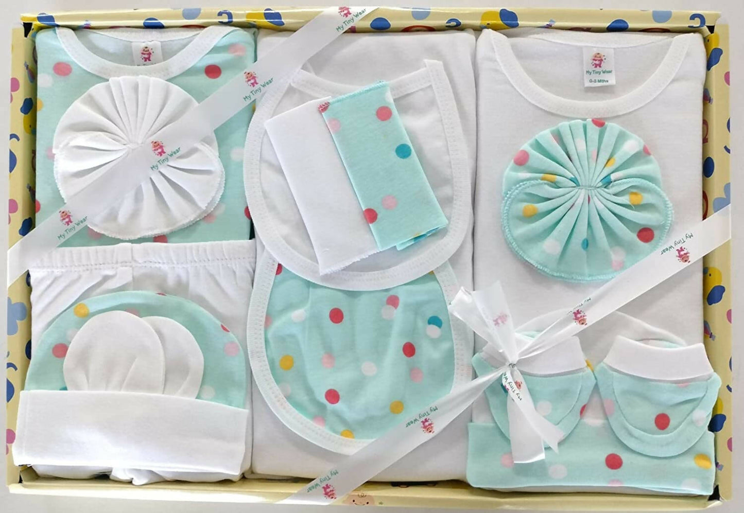 My Tiny Wear Full Sleeves New Born Baby Gift Set - Peach