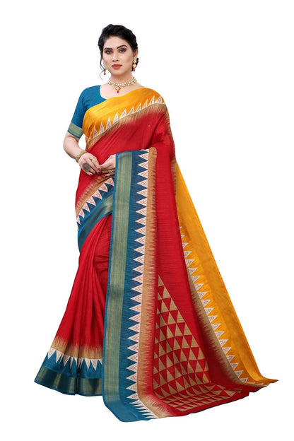Vamika Maroon Linen Jari Border Saree Online At Low Price
