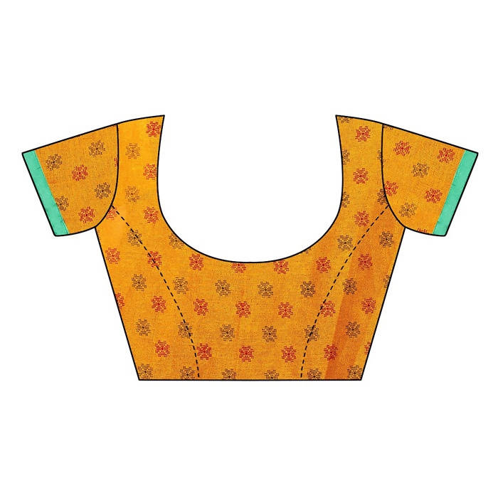 Vamika Embroidery Yellow Jute Silk Saree (Jhulka Yellow)