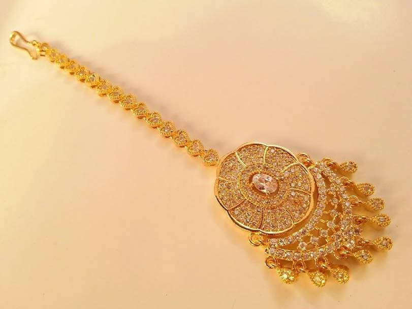 AD Bridal Stones Maang Tikka