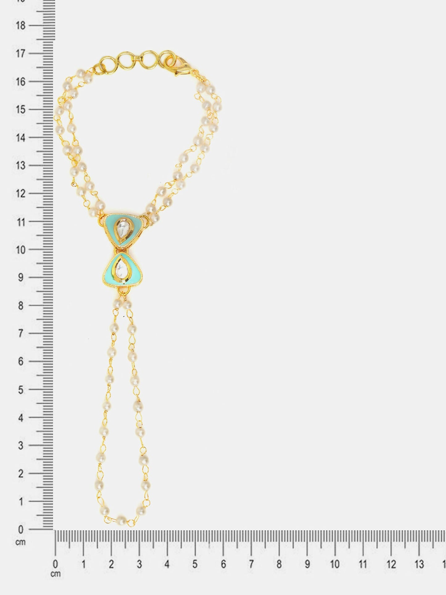 Ruby Raang Saanjh Pearl Hand Jewelry