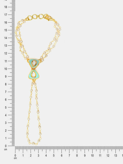Ruby Raang Saanjh Pearl Hand Jewelry
