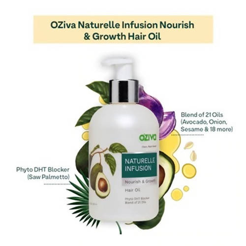OZiva Naturelle Infusion Nourish & Growth Hair Oil - 200 ml