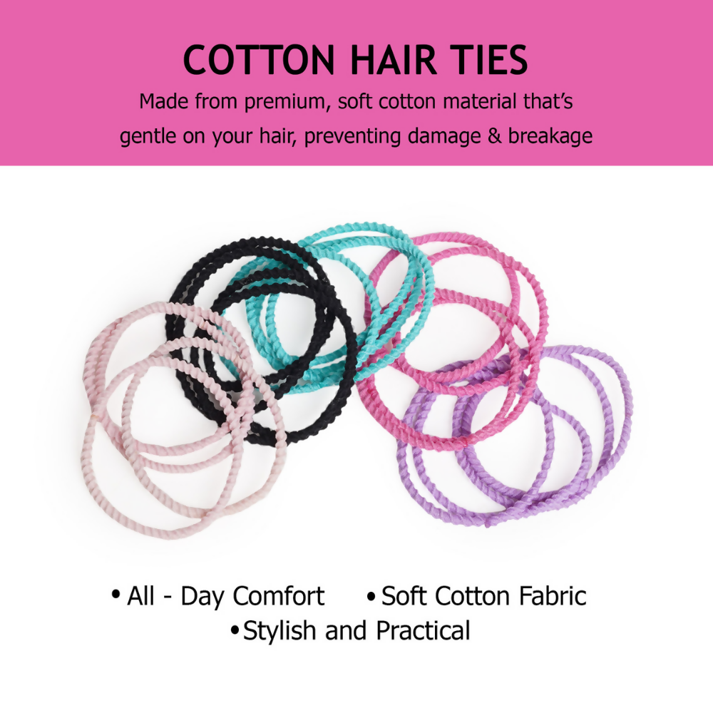 Bronson Professional Elastic Hair Rubber Bands Hair Ties Soft Stretchable Multicolor