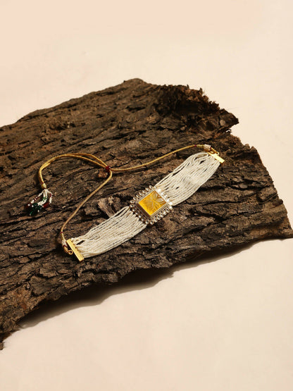 Women's Gold-Polished Necklace - Ruby Raang