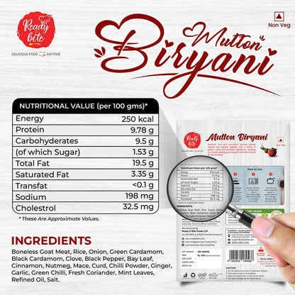 Ready 2 Bite Mutton Biryani