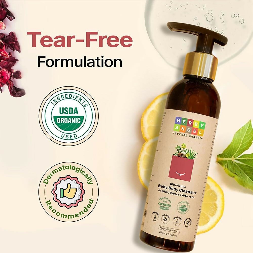 Herby Angel Ultra Gentle Body Cleanser for Babies and Kids