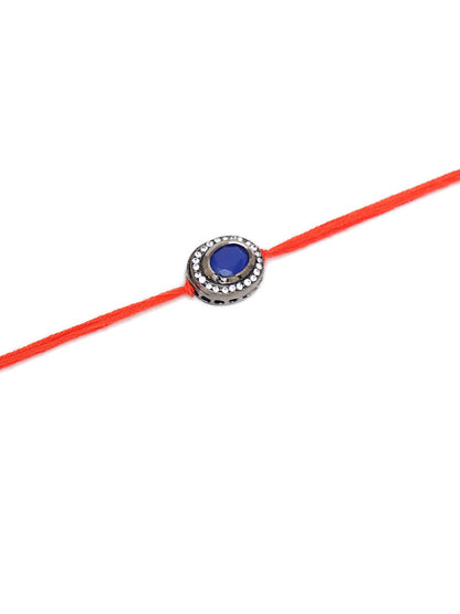 Designer kundan Rakhi - Ruby Raang