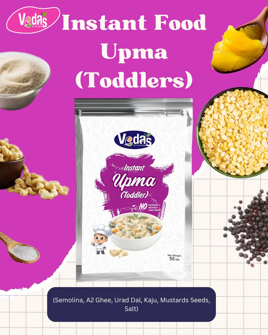 Vedas Kitchen Upma Instant (Toddlers)
