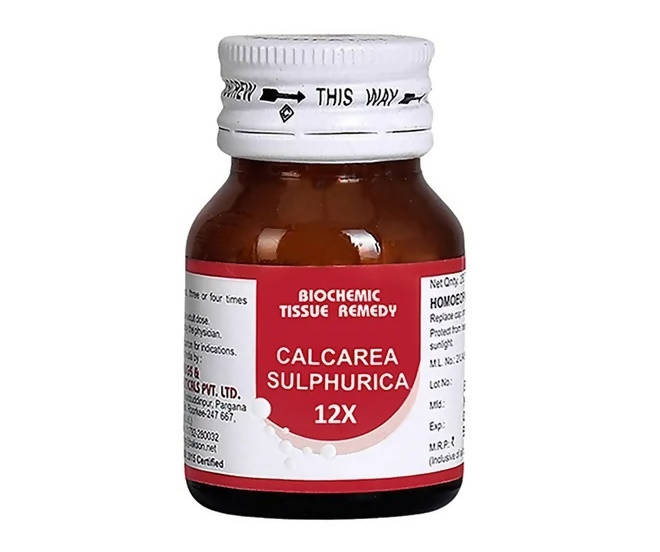 Bakson’s Calcarea Sulphurica Biochemic Tablets – 3X | Homeopathic Supplement
