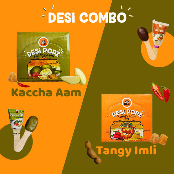 Go Desi POPz Combo (Kaccha Aam - Tangy Imli) - 50 PCS