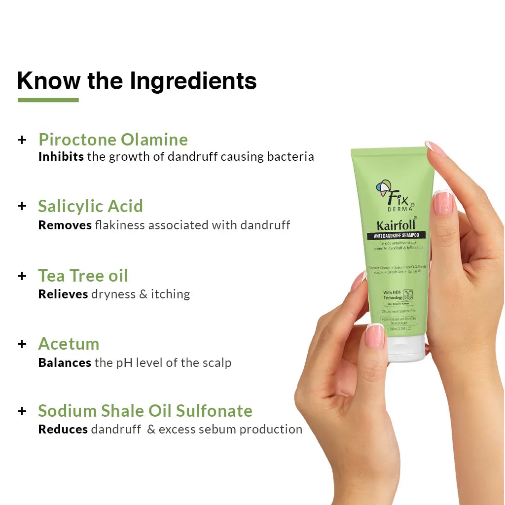 Fixderma Kairfoll Anti Dandruff Shampoo - 100 ml