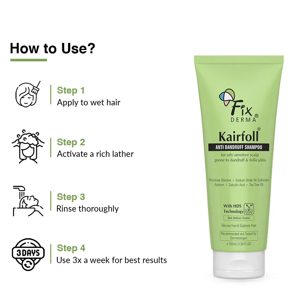 Fixderma Kairfoll Anti Dandruff Shampoo - 100 ml