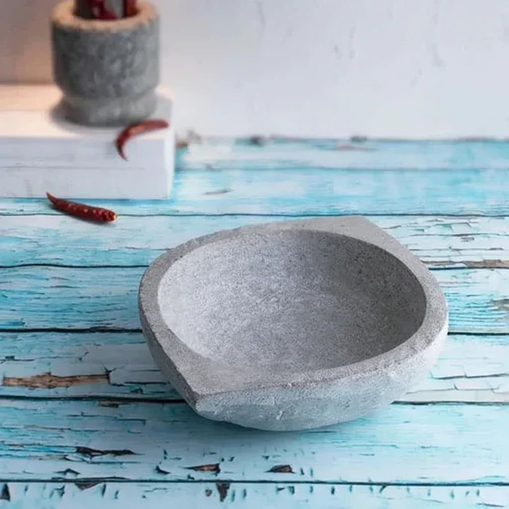 Zishta Soapstone Kalchatti Kadai Treated