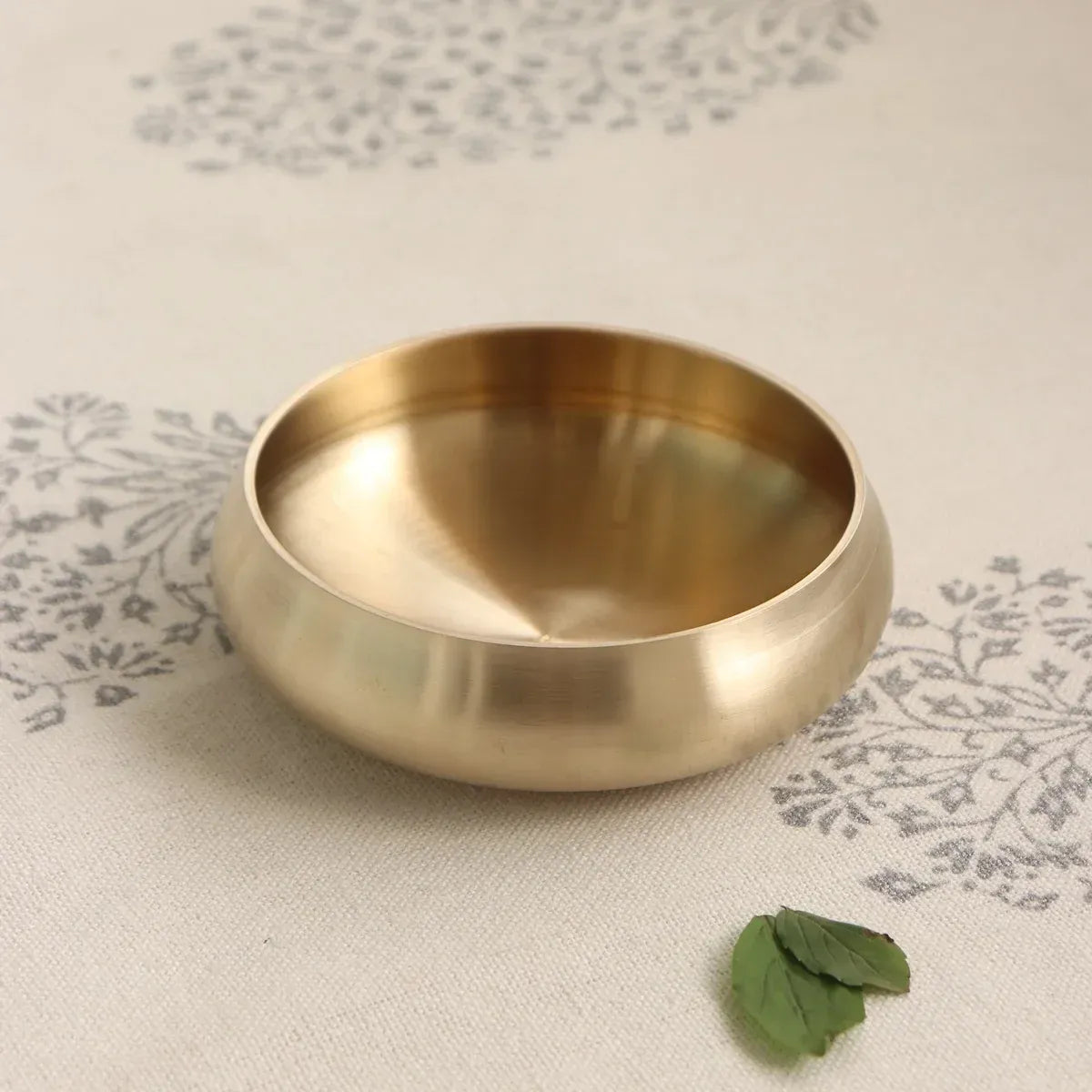 Zishta Kansa Bela Shrikhand Bowl Handcrafted Bronze Serving Bowl