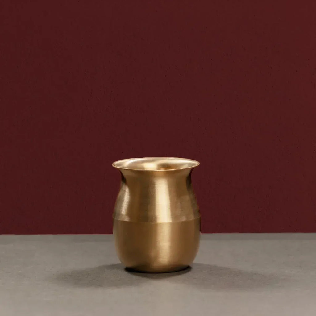 Zishta Kansa Tulsi Lota Handcrafted Bronze Traditional Vessel