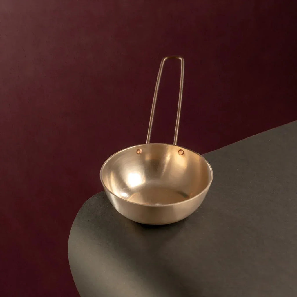 Zishta Kansa Tulsi Tadka Pan Medium Handcrafted Bronze Bell Metal