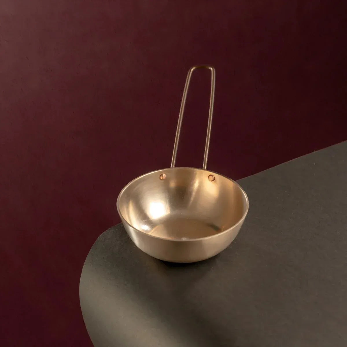 Zishta Kansa Tulsi Tadka Pan Medium Handcrafted Bronze Bell Metal
