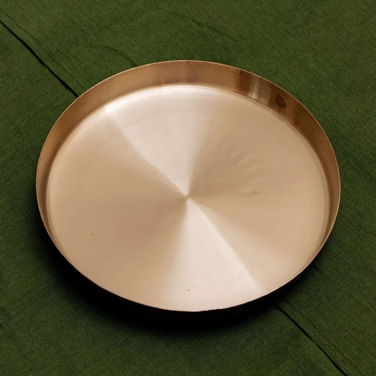 Zishta Kansa Thali Gujarat Bronze Dinner Plate Handcrafted