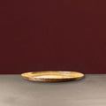 Zishta Kansa Thali Lehri Bronze Dinner Plate Handcrafted Dinnerware from West Bengal