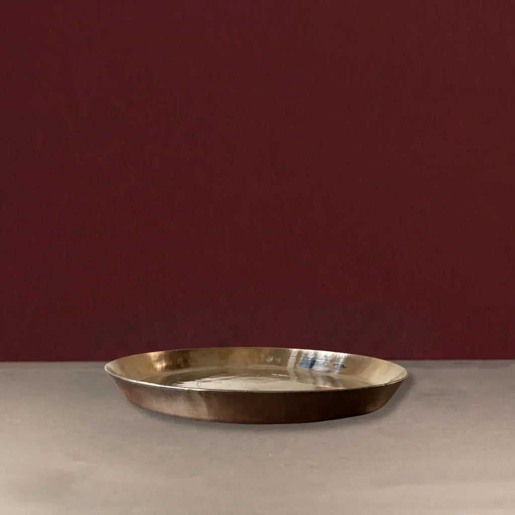 Zishta Kansa Bronze Handcrafted Dinner Plate
