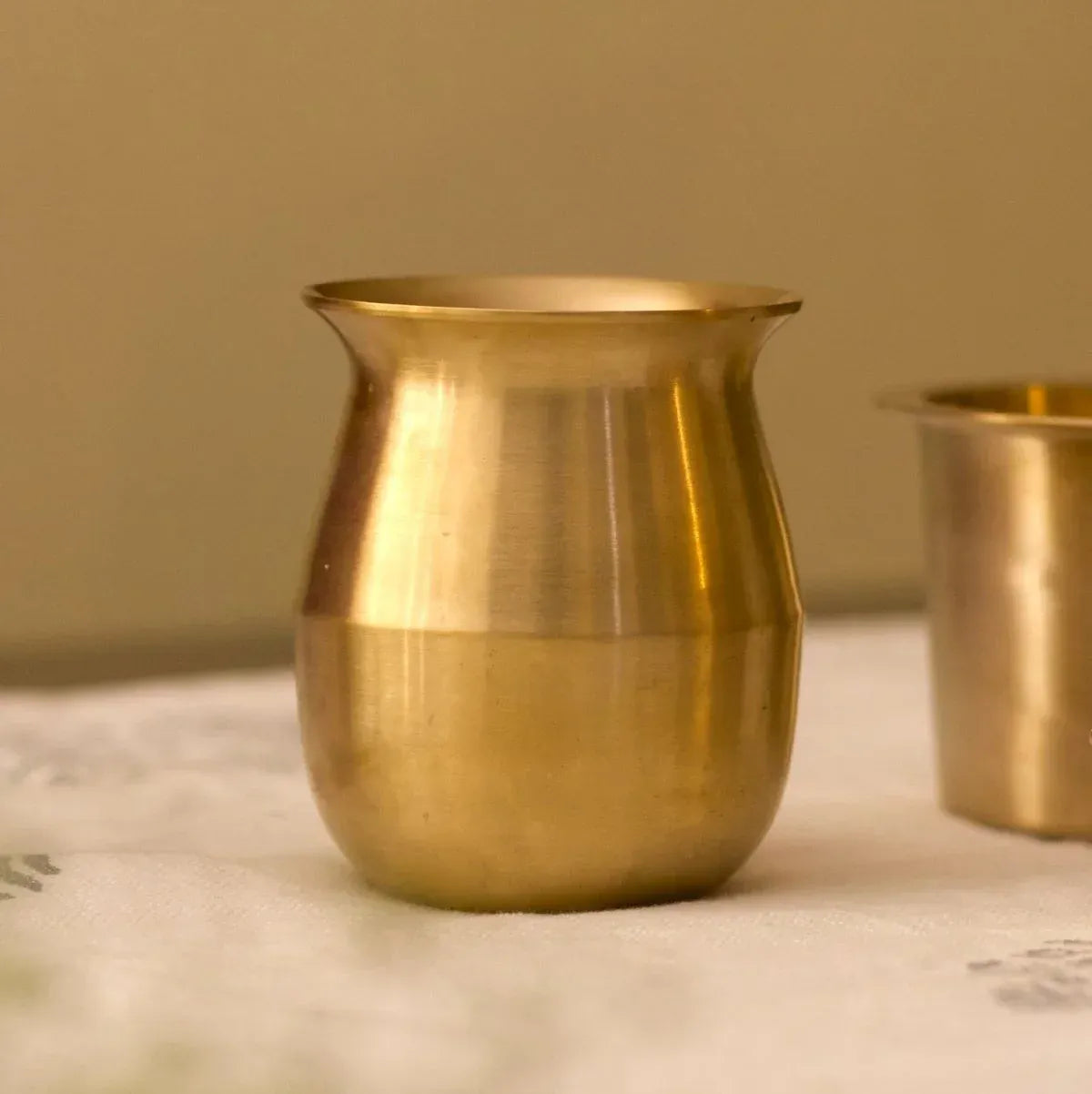 Zishta Kansa Tulsi Lota Handcrafted Bronze Traditional Vessel