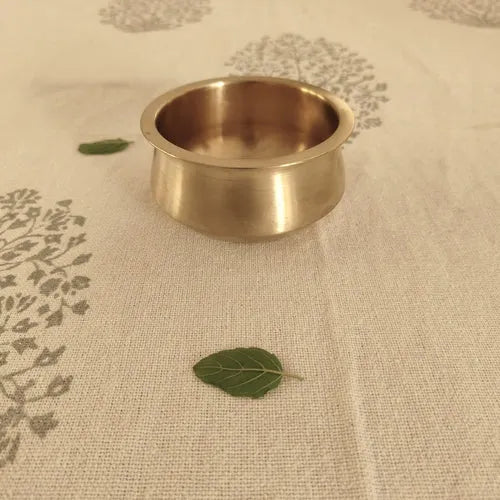 Zishta Kansa Tulsi Serveware Handi Handcrafted Bronze Bell Metal