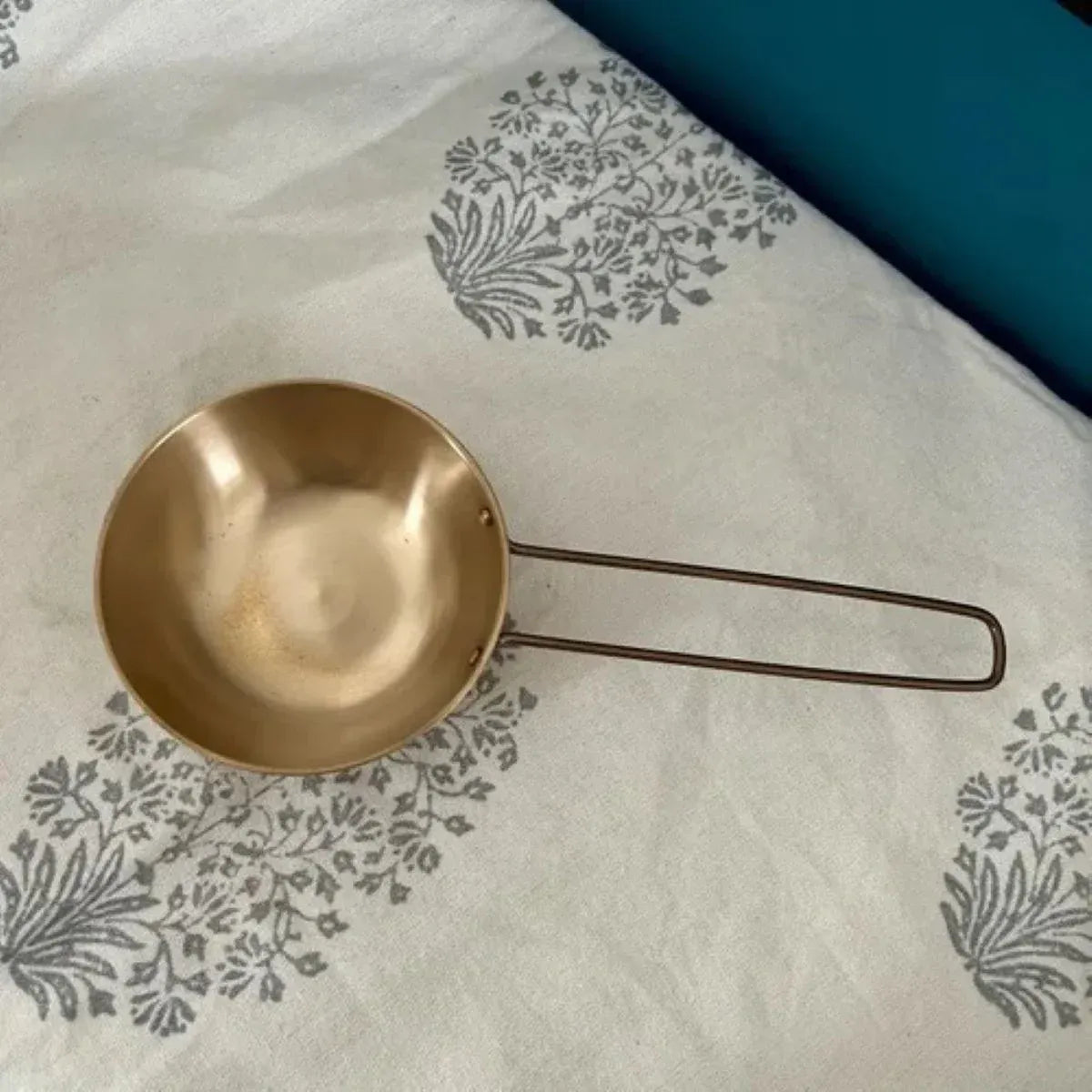 Zishta Kansa Tulsi Tadka Pan Medium Handcrafted Bronze Bell Metal