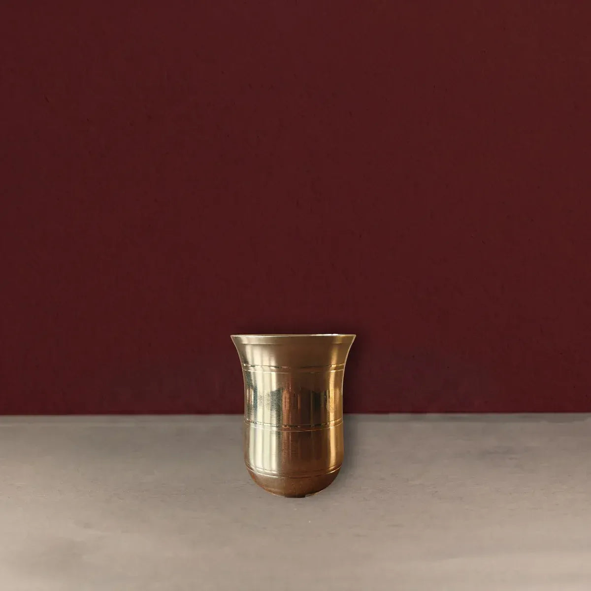 Zishta Kansa Tumbler Mridu Handcrafted Bronze Drinkware from West Bengal